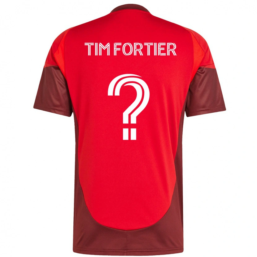 Danxen Kinder Tim Fortier #0 Rot Weiß Heimtrikot Trikot 2025/26 T-Shirt Schweiz