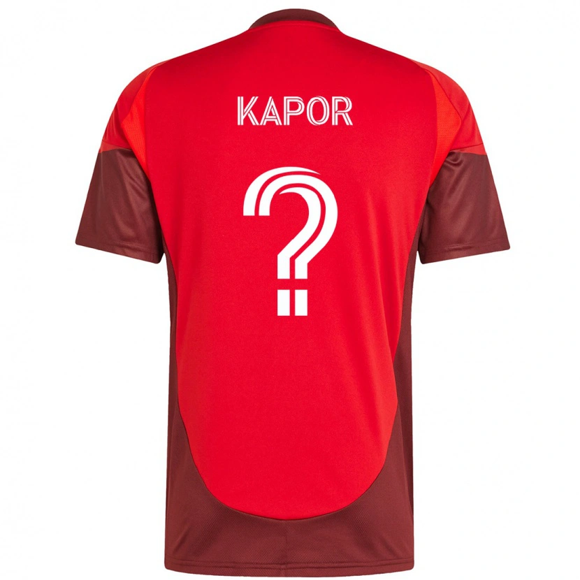 Danxen Kinder Stefan Kapor #0 Weiß Rot Heimtrikot Trikot 2025/26 T-Shirt Schweiz