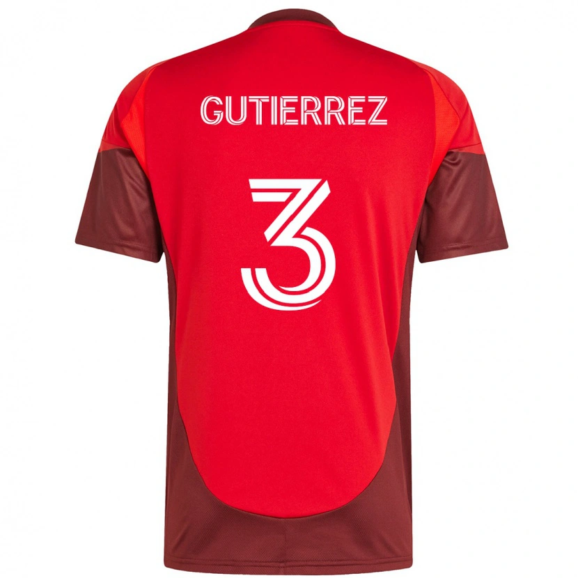 Danxen Kinder Cristián Gutiérrez #3 Weiß Rot Heimtrikot Trikot 2025/26 T-Shirt Schweiz