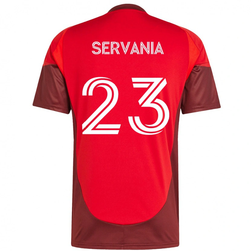 Danxen Kinder Brandon Servania #23 Weiß Rot Heimtrikot Trikot 2025/26 T-Shirt Schweiz