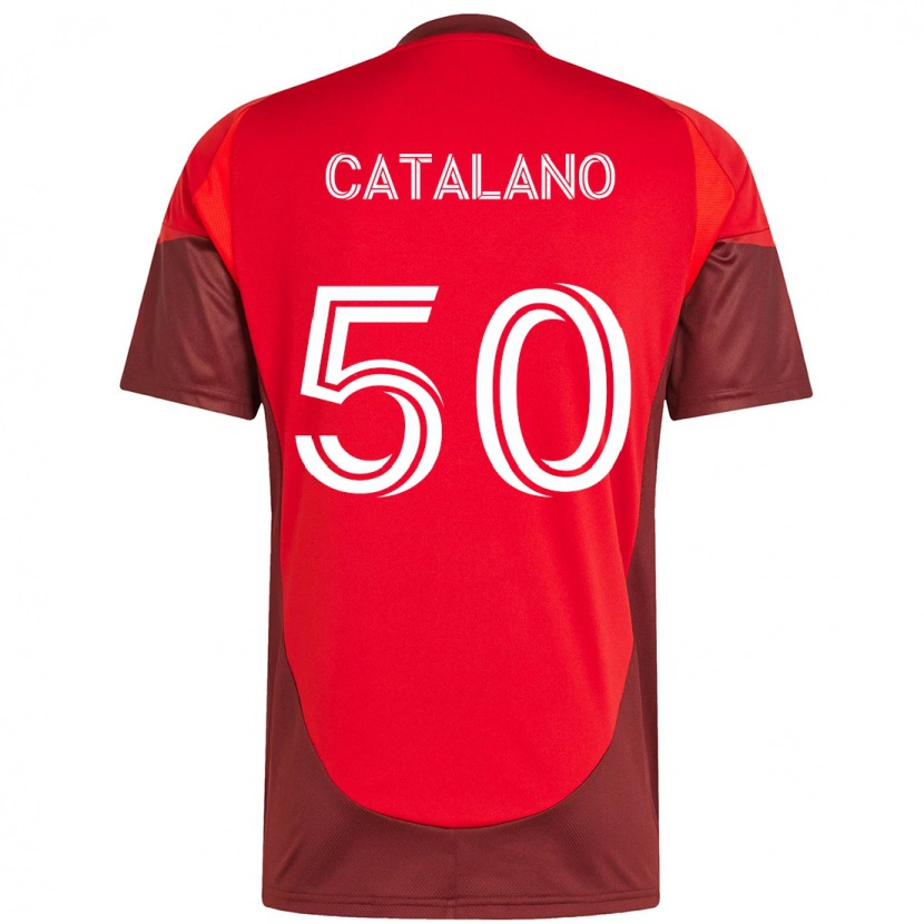Danxen Kinder Gianluca Catalano #50 Weiß Rot Heimtrikot Trikot 2025/26 T-Shirt Schweiz