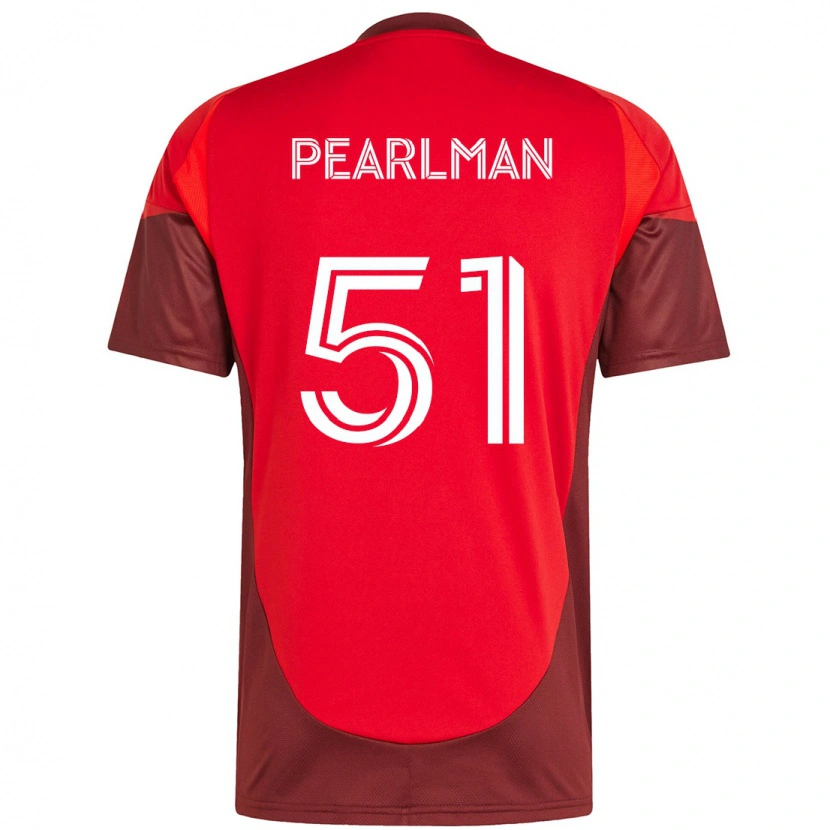 Danxen Kinder Adam Pearlman #51 Weiß Rot Heimtrikot Trikot 2025/26 T-Shirt Schweiz