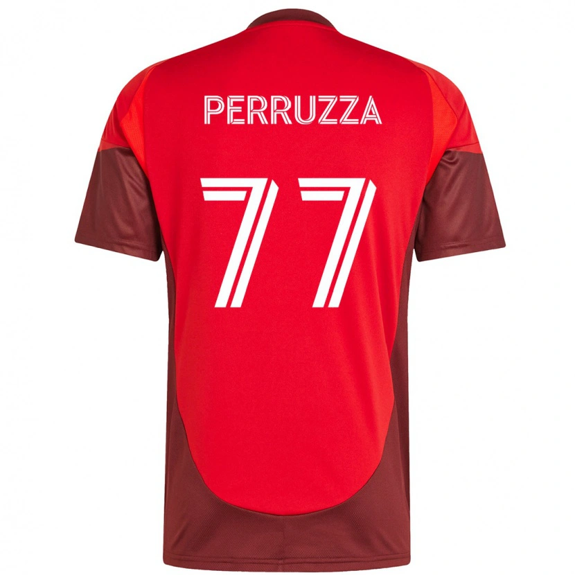 Danxen Kinder Jordan Perruzza #77 Weiß Rot Heimtrikot Trikot 2025/26 T-Shirt Schweiz