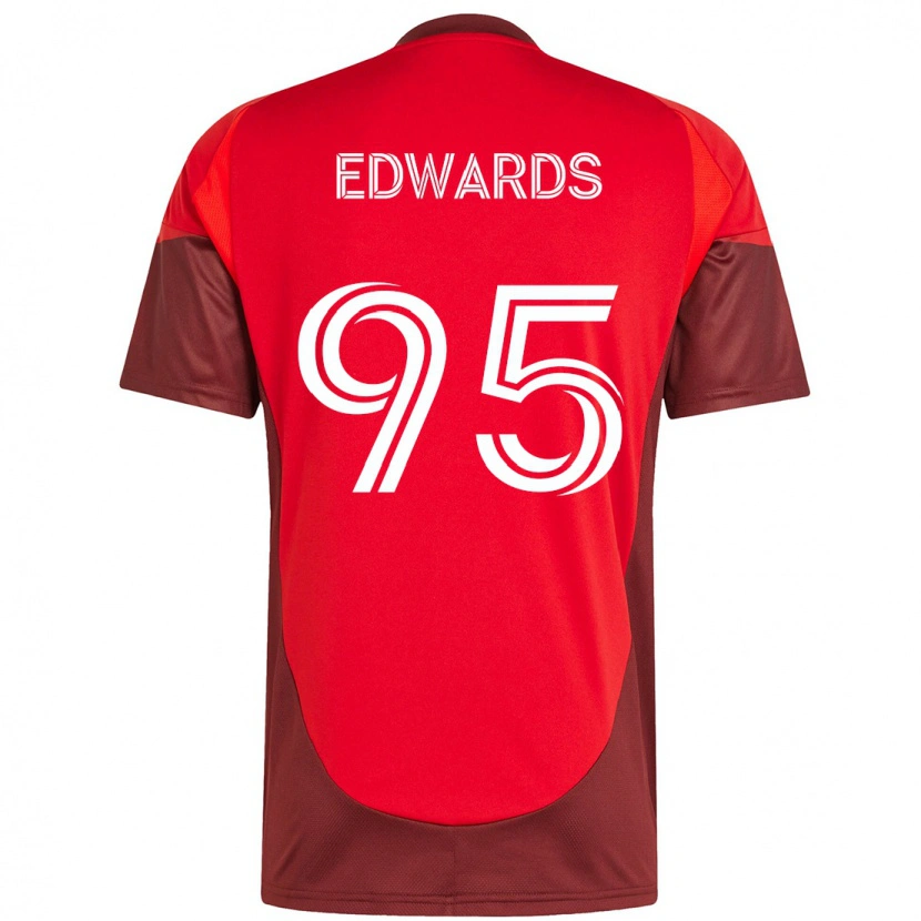 Danxen Kinder Nathaniel Edwards #95 Weiß Rot Heimtrikot Trikot 2025/26 T-Shirt Schweiz