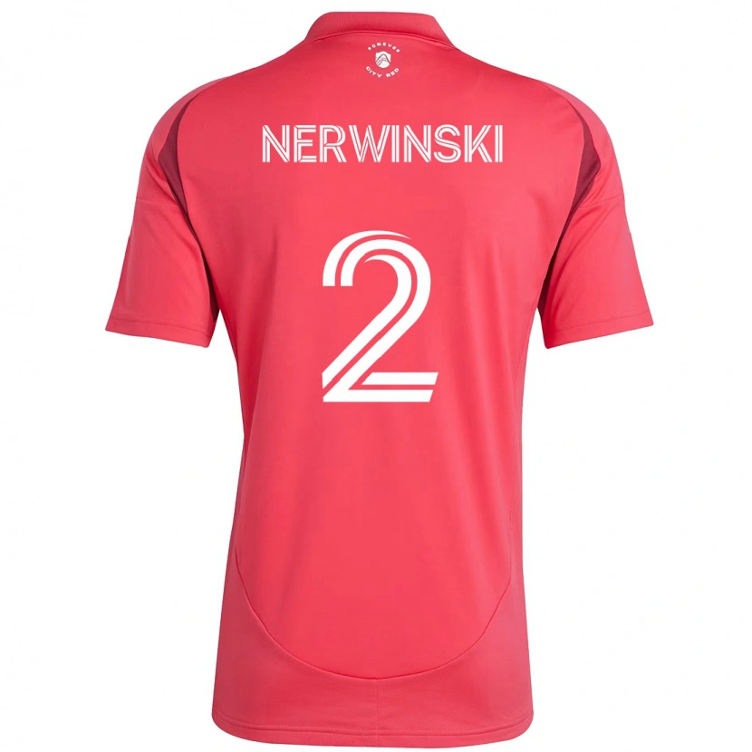 Danxen Kinder Jake Nerwinski #2 Weiß Magenta Heimtrikot Trikot 2025/26 T-Shirt Schweiz