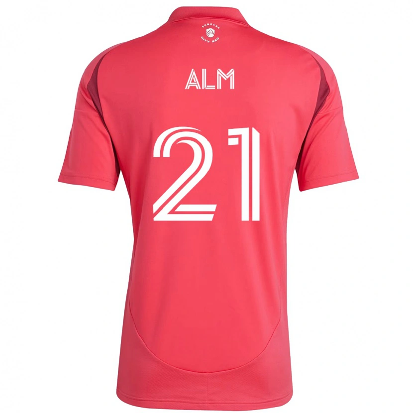 Danxen Kinder Rasmus Alm #21 Weiß Magenta Heimtrikot Trikot 2025/26 T-Shirt Schweiz