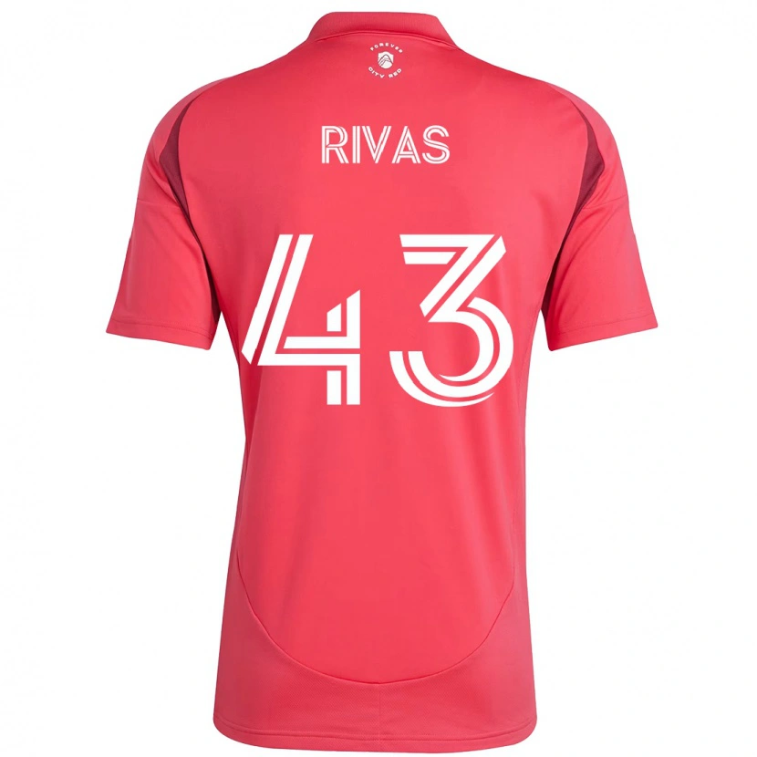 Danxen Kinder Sergio Rivas #43 Weiß Magenta Heimtrikot Trikot 2025/26 T-Shirt Schweiz