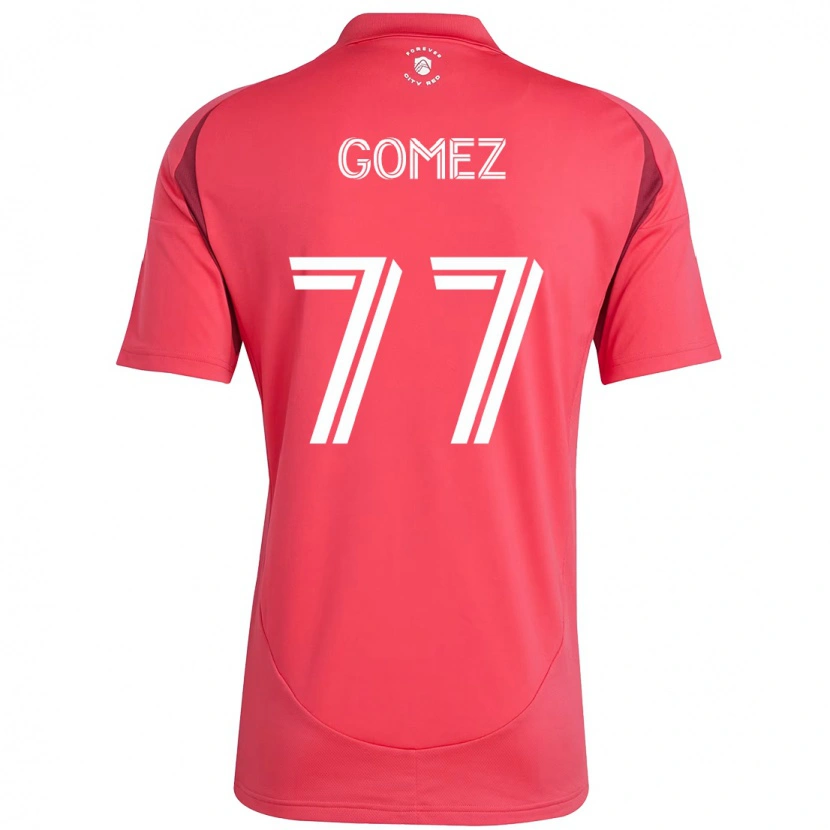 Danxen Kinder Sam Gomez #77 Weiß Magenta Heimtrikot Trikot 2025/26 T-Shirt Schweiz