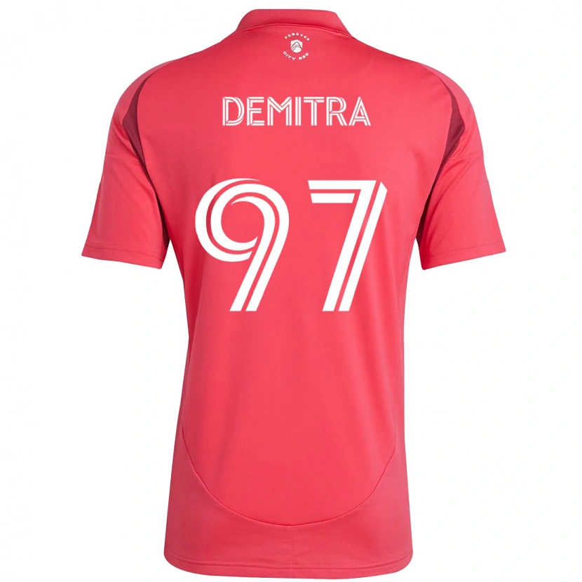 Danxen Kinder Lucas Demitra #97 Weiß Magenta Heimtrikot Trikot 2025/26 T-Shirt Schweiz