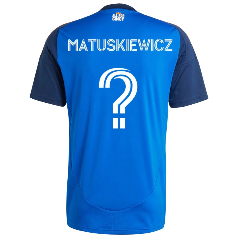 Danxen Kinder Lincoln Matuskiewicz #0 Weiß Blau Orange Heimtrikot Trikot 2025/26 T-Shirt Schweiz