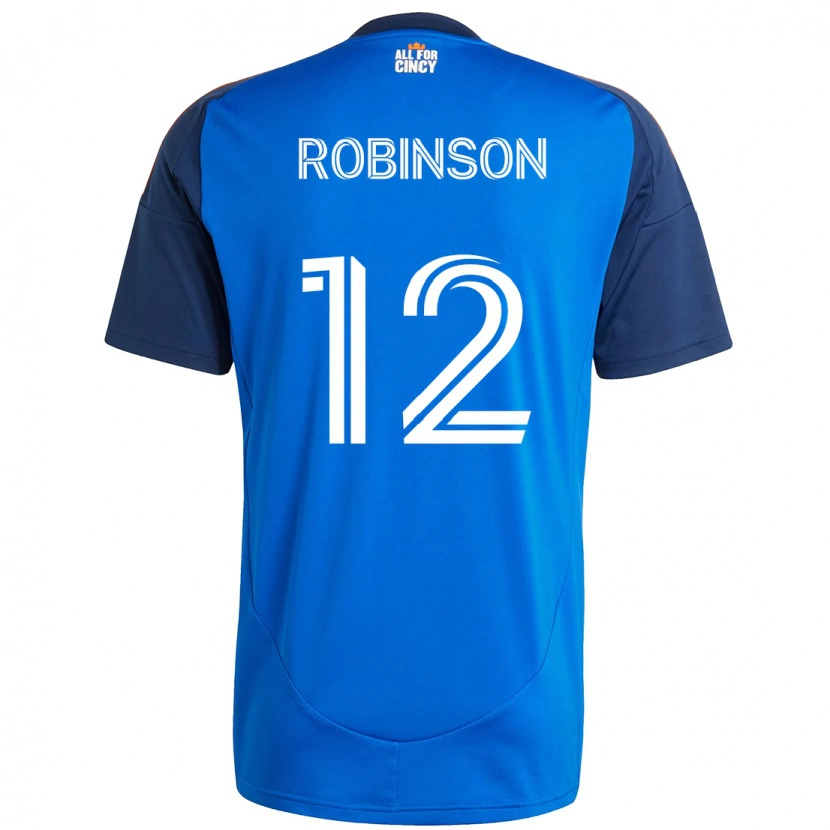 Danxen Kinder Miles Robinson #12 Weiß Blau Orange Heimtrikot Trikot 2025/26 T-Shirt Schweiz