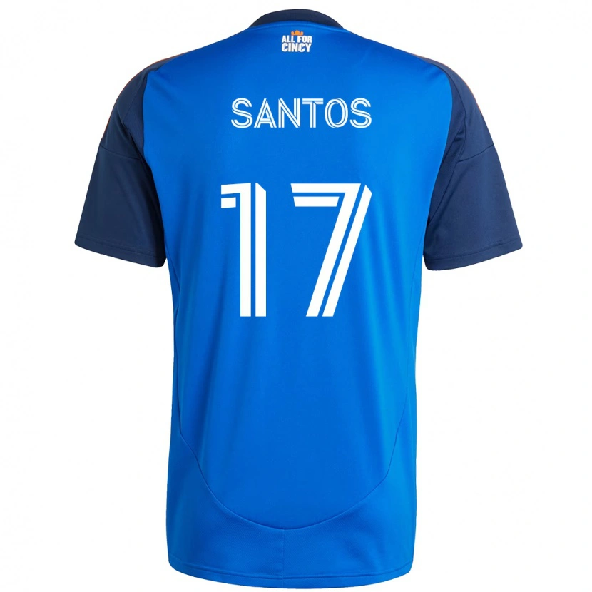 Danxen Kinder Sergio Santos #17 Dunkelblau Orange Heimtrikot Trikot 2025/26 T-Shirt Schweiz
