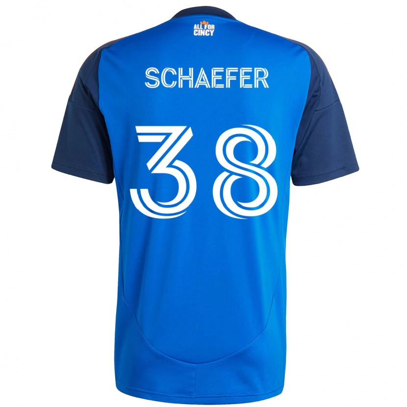 Danxen Kinder Brian Schaefer #38 Weiß Blau Orange Heimtrikot Trikot 2025/26 T-Shirt Schweiz