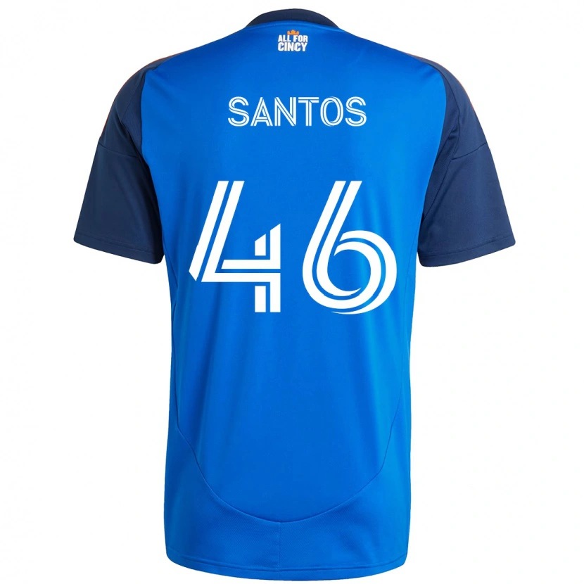 Danxen Kinder Guilherme Santos #46 Dunkelblau Orange Heimtrikot Trikot 2025/26 T-Shirt Schweiz