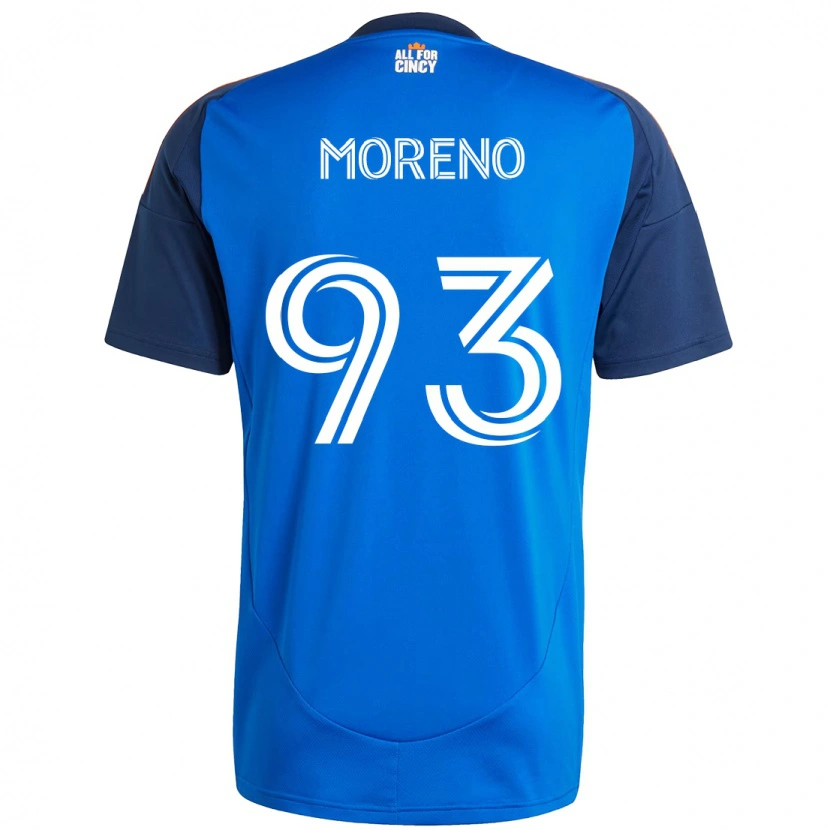 Danxen Kinder Júnior Moreno #93 Weiß Blau Orange Heimtrikot Trikot 2025/26 T-Shirt Schweiz