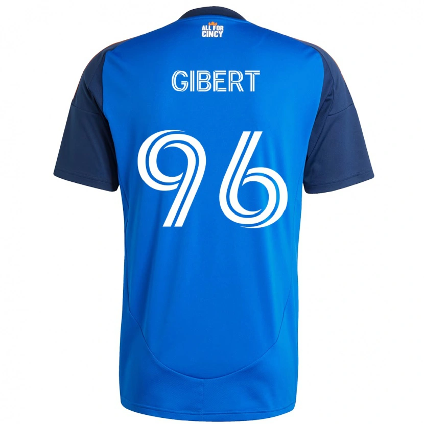 Danxen Kinder Gaël Gibert #96 Weiß Blau Orange Heimtrikot Trikot 2025/26 T-Shirt Schweiz