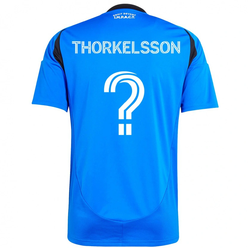 Danxen Kinder Róbert Orri Thorkelsson #0 Dunkelblau Schwarz Heimtrikot Trikot 2025/26 T-Shirt Schweiz