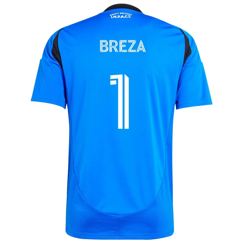 Danxen Kinder Sebastian Breza #1 Himmelblau Dunkelblau Heimtrikot Trikot 2025/26 T-Shirt Schweiz