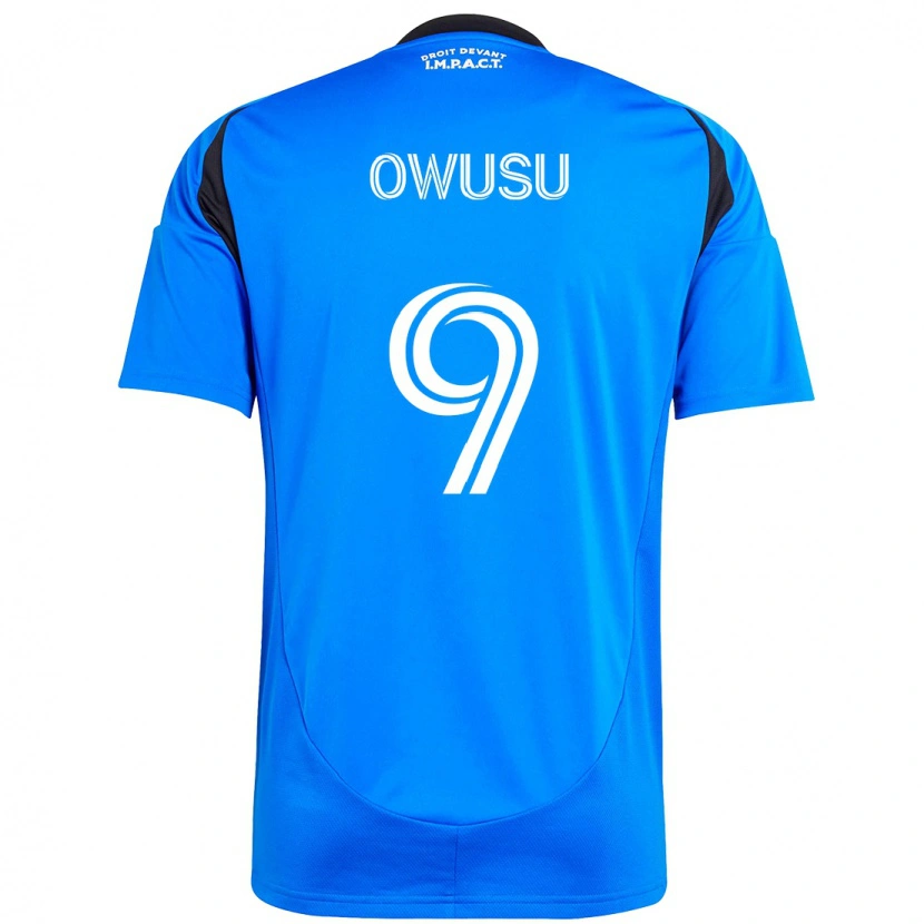 Danxen Kinder Prince Osei Owusu #9 Himmelblau Dunkelblau Heimtrikot Trikot 2025/26 T-Shirt Schweiz