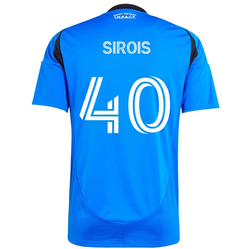 Danxen Kinder Jonathan Sirois #40 Himmelblau Dunkelblau Heimtrikot Trikot 2025/26 T-Shirt Schweiz