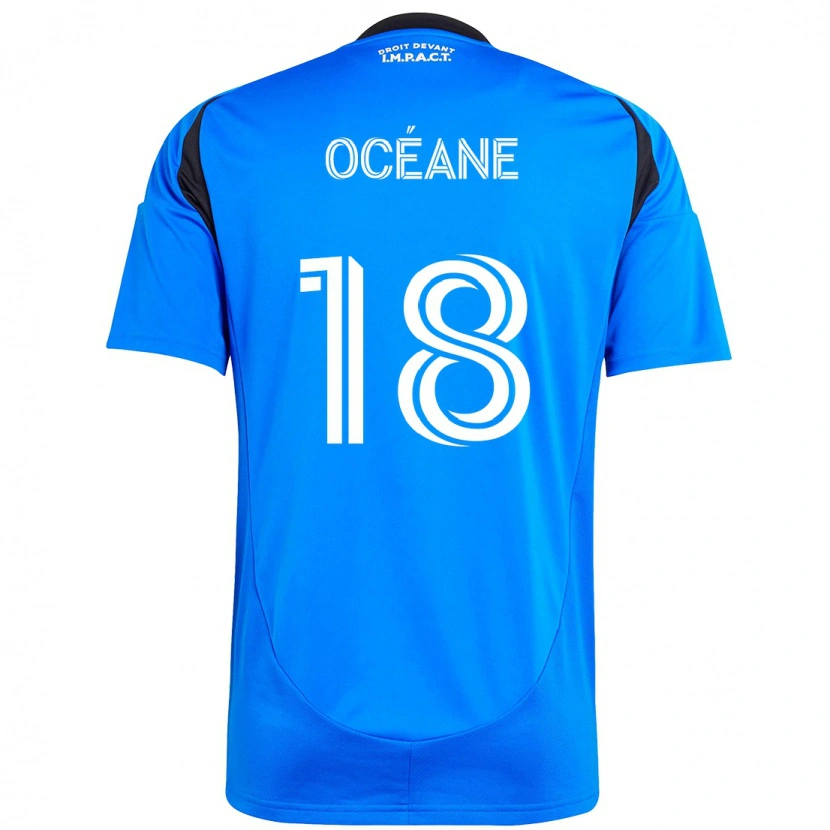 Danxen Kinder Blouin Océane #18 Himmelblau Dunkelblau Heimtrikot Trikot 2025/26 T-Shirt Schweiz