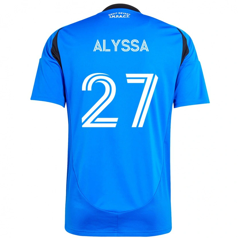 Danxen Kinder Garreaud Alyssa #27 Dunkelblau Schwarz Heimtrikot Trikot 2025/26 T-Shirt Schweiz