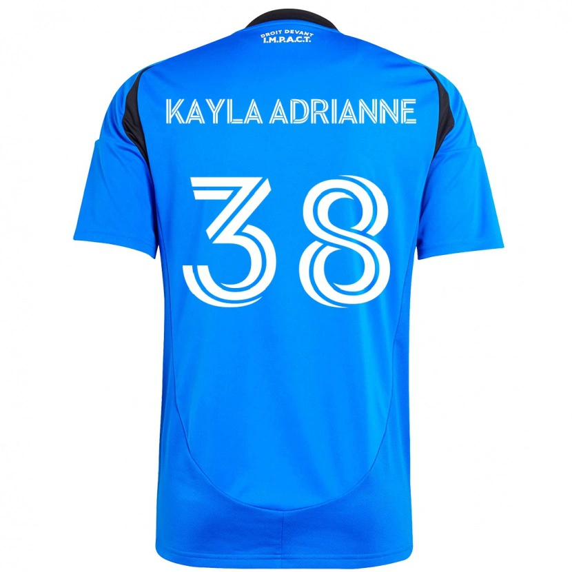 Danxen Kinder Kamdem Kayla Adrianne #38 Dunkelblau Schwarz Heimtrikot Trikot 2025/26 T-Shirt Schweiz