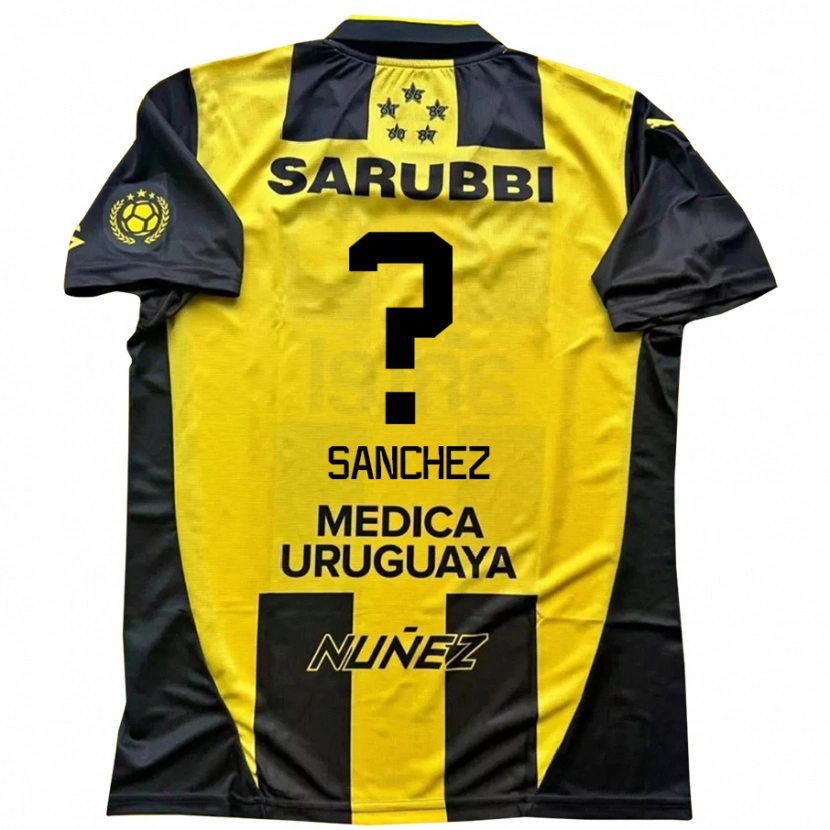 Danxen Kinder Juan Sanchez #0 Schwarz Gelb Heimtrikot Trikot 2025/26 T-Shirt Schweiz
