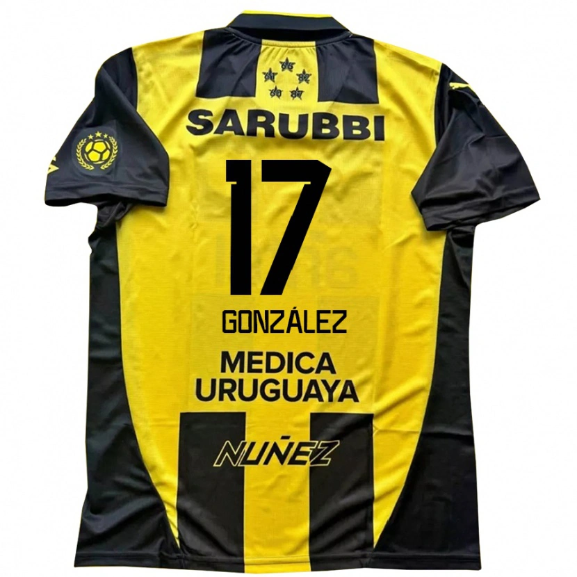 Danxen Kinder Luciano González #17 Schwarz Gelb Heimtrikot Trikot 2025/26 T-Shirt Schweiz