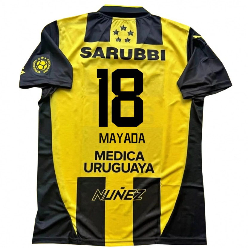 Danxen Kinder Camilo Mayada #18 Schwarz Gelb Heimtrikot Trikot 2025/26 T-Shirt Schweiz