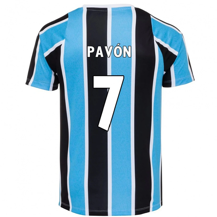 Danxen Kinder Cristian Pavón #7 Weiß Blau Heimtrikot Trikot 2025/26 T-Shirt Schweiz