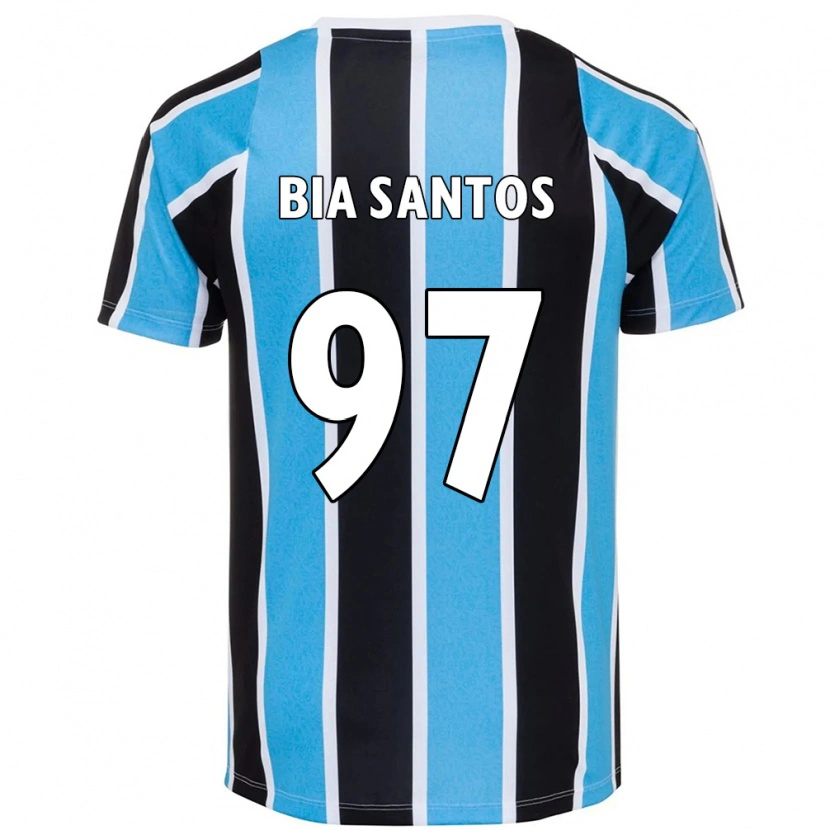 Danxen Kinder Bia Santos #97 Weiß Blau Heimtrikot Trikot 2025/26 T-Shirt Schweiz