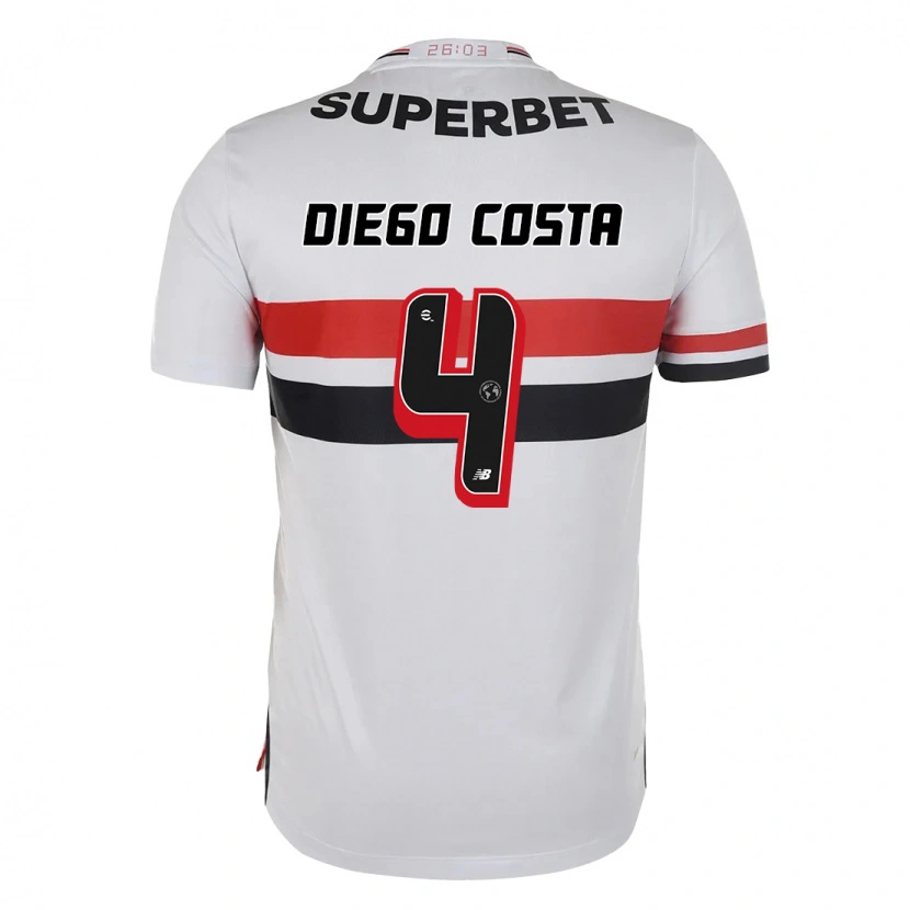 Danxen Kinder Diego Costa #4 Schwarz Rot Heimtrikot Trikot 2025/26 T-Shirt Schweiz