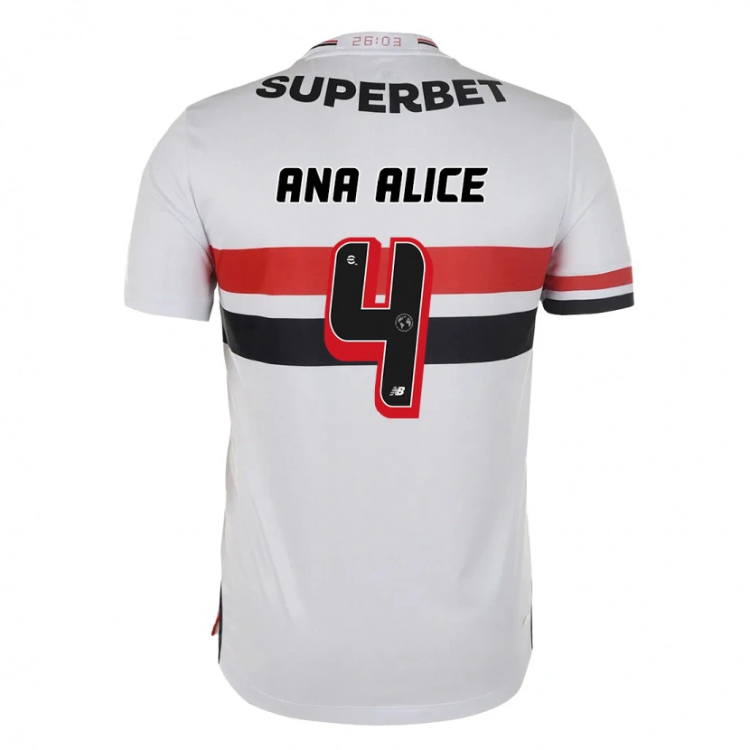 Danxen Kinder Ana Alice Luciano Da Silva #4 Schwarz Rot Heimtrikot Trikot 2025/26 T-Shirt Schweiz