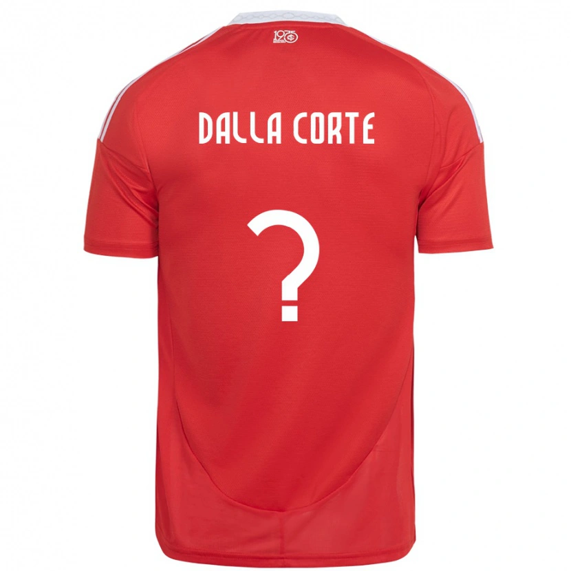 Danxen Kinder João Dalla Corte #0 Weiß Rot Heimtrikot Trikot 2025/26 T-Shirt Schweiz