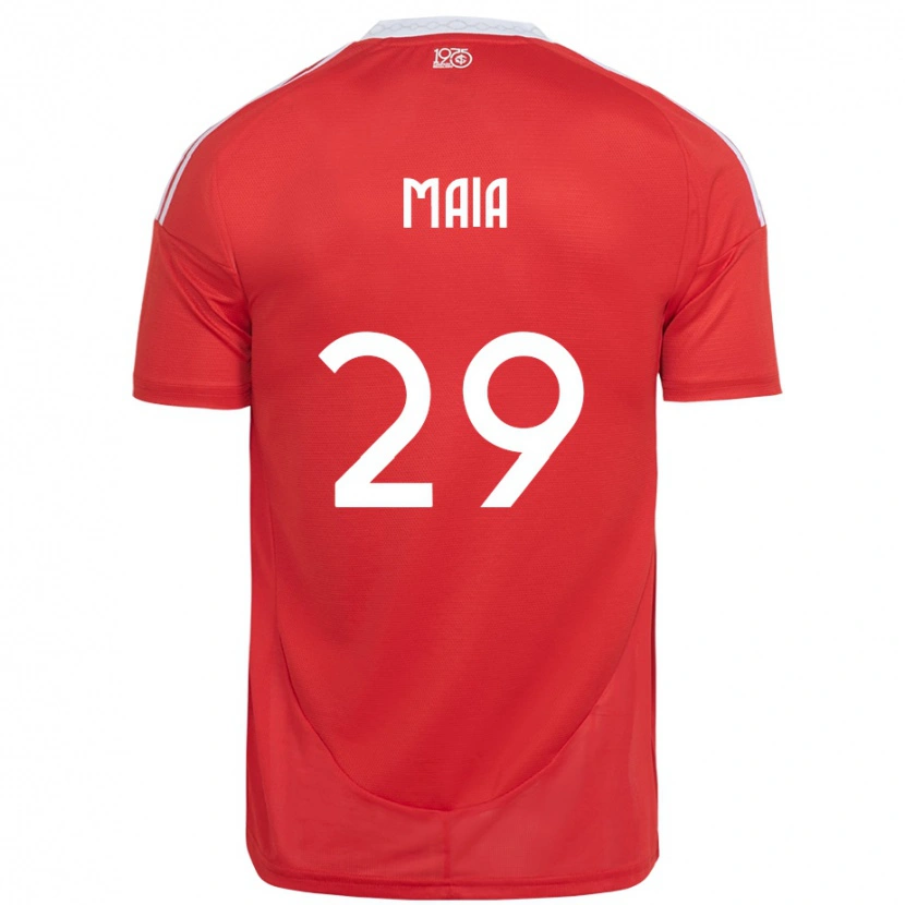 Danxen Kinder Thiago Maia #29 Weiß Rot Heimtrikot Trikot 2025/26 T-Shirt Schweiz
