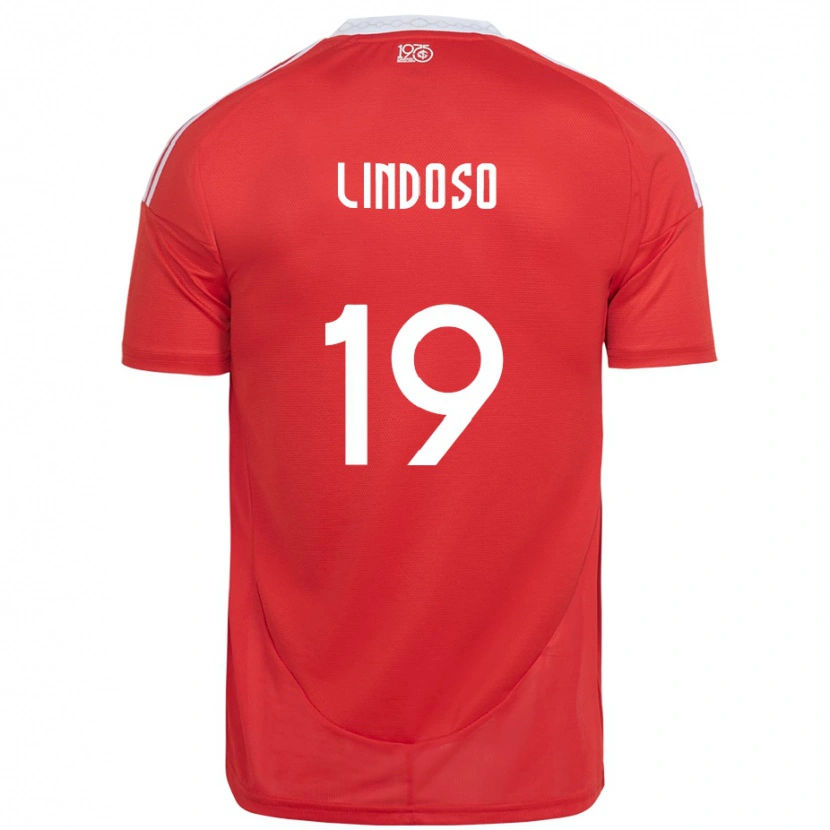 Danxen Kinder Rodrigo Lindoso #19 Weiß Rot Heimtrikot Trikot 2025/26 T-Shirt Schweiz