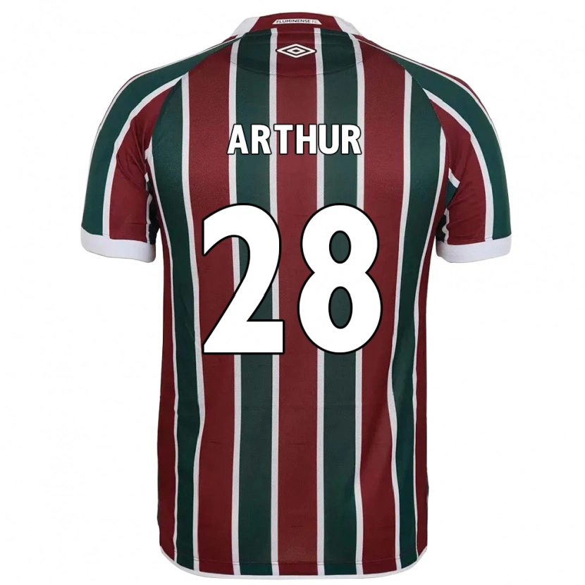 Danxen Kinder Arthur #28 Weiß Grün Kastanienbraun Heimtrikot Trikot 2025/26 T-Shirt Schweiz