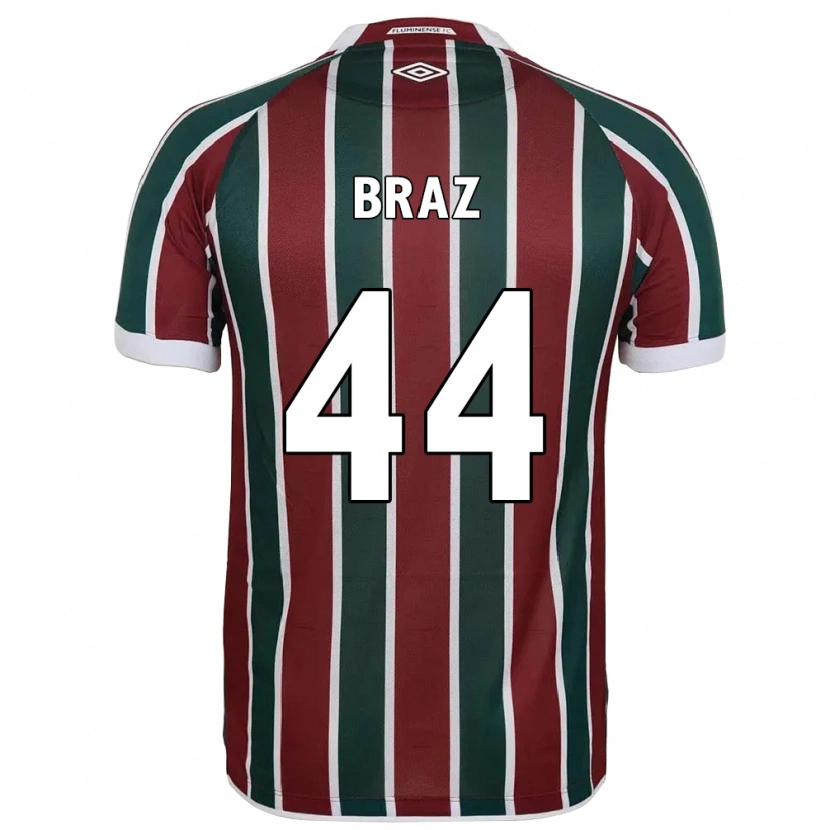 Danxen Kinder David Braz #44 Weiß Grün Kastanienbraun Heimtrikot Trikot 2025/26 T-Shirt Schweiz