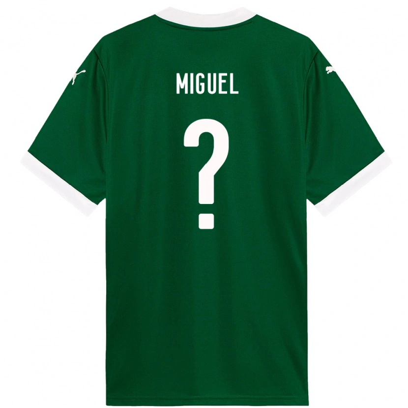 Danxen Kinder Carlos Miguel #0 Weiß Grün Heimtrikot Trikot 2025/26 T-Shirt Schweiz