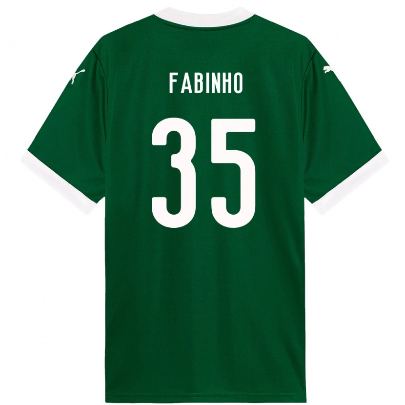 Danxen Kinder Fabinho #35 Weiß Grün Heimtrikot Trikot 2025/26 T-Shirt Schweiz