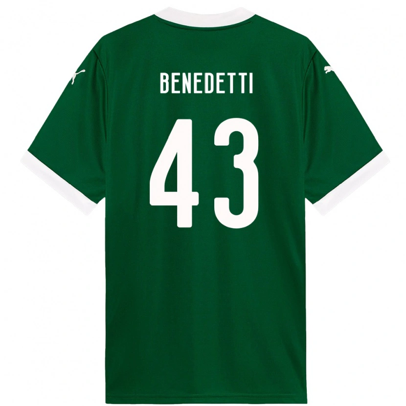 Danxen Kinder Luis Benedetti #43 Weiß Grün Heimtrikot Trikot 2025/26 T-Shirt Schweiz