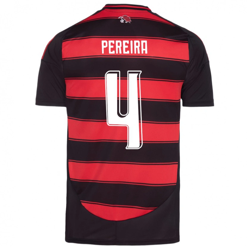 Danxen Kinder Léo Pereira #4 Weiß Rot Heimtrikot Trikot 2025/26 T-Shirt Schweiz