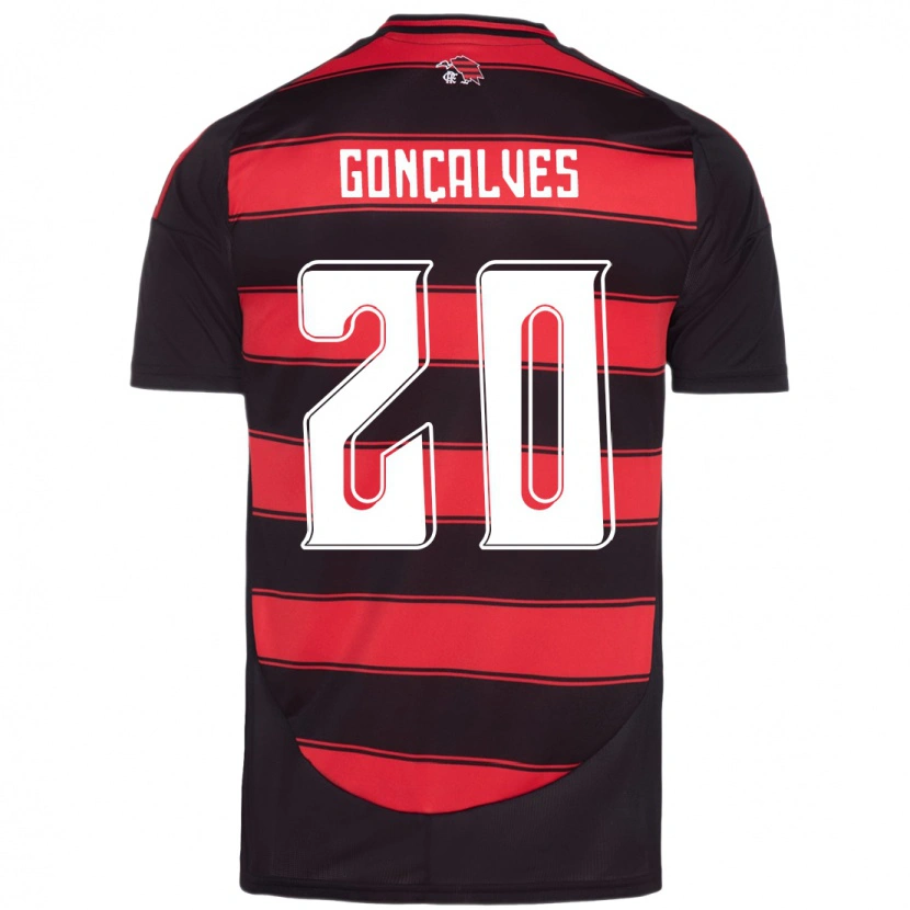Danxen Kinder Matheus Gonçalves #20 Weiß Rot Heimtrikot Trikot 2025/26 T-Shirt Schweiz