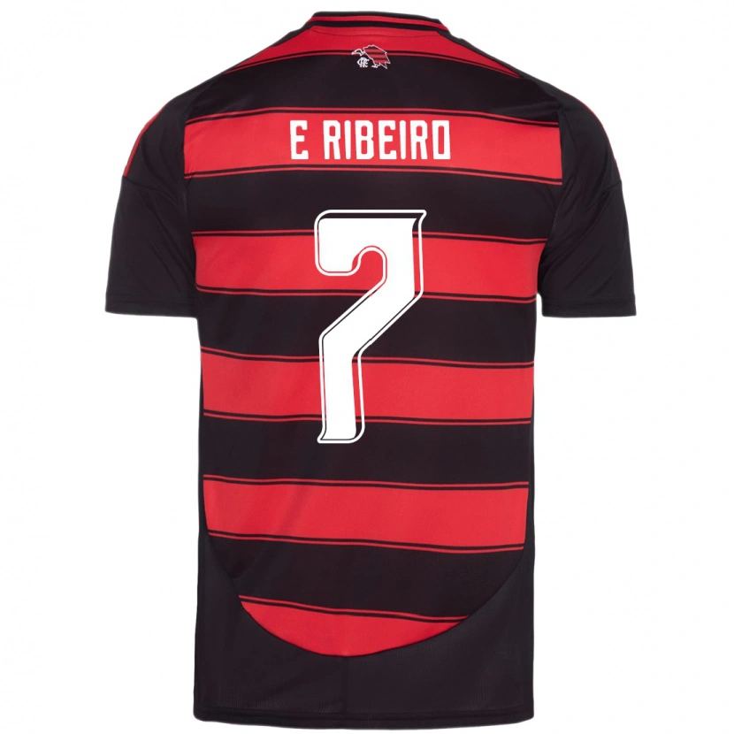Danxen Kinder Everton Ribeiro #7 Weiß Rot Heimtrikot Trikot 2025/26 T-Shirt Schweiz