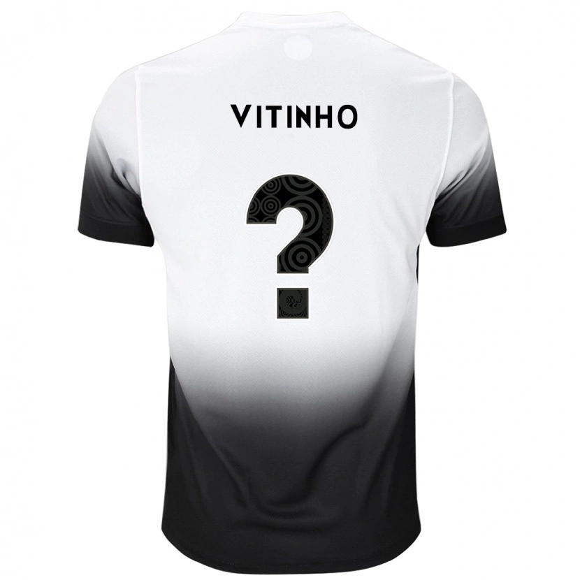 Danxen Kinder Vitinho Oliveira #0 Schwarz Weiß Heimtrikot Trikot 2025/26 T-Shirt Schweiz