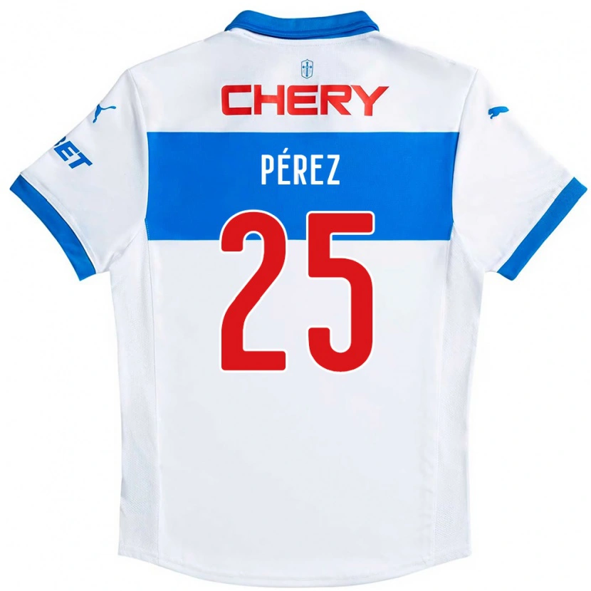 Danxen Kinder Sebastián Pérez #25 Königsblau Weiß Heimtrikot Trikot 2025/26 T-Shirt Schweiz