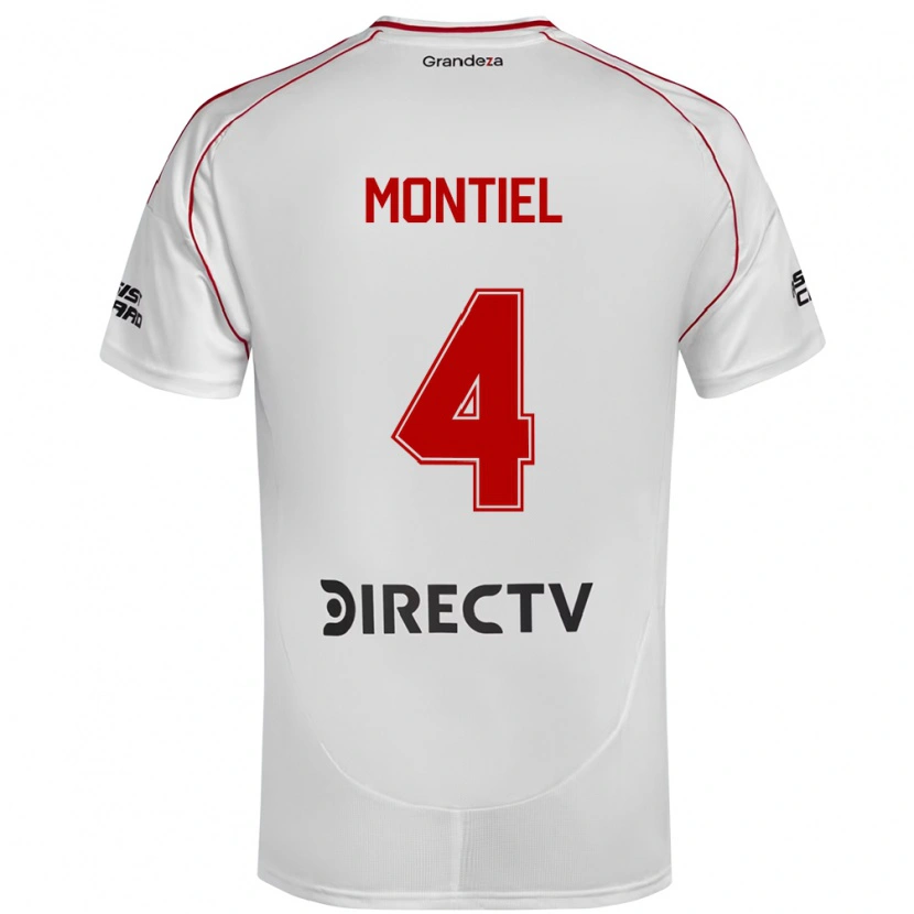 Danxen Kinder Gonzalo Montiel #4 Burgunder Magenta Heimtrikot Trikot 2025/26 T-Shirt Schweiz