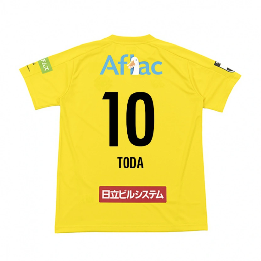 Danxen Kinder Masato Toda #10 Schwarz Gelb Heimtrikot Trikot 2025/26 T-Shirt Schweiz