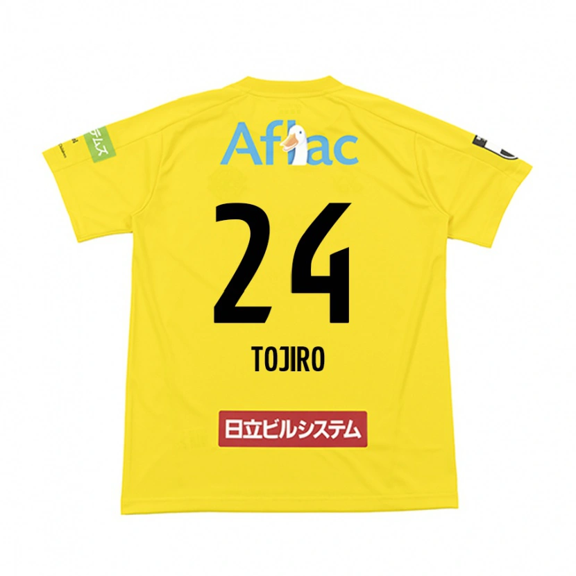 Danxen Kinder Tojiro Kubo #24 Schwarz Gelb Heimtrikot Trikot 2025/26 T-Shirt Schweiz